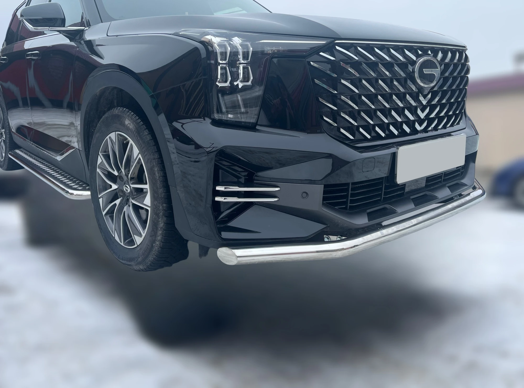 Защита переднего бампера d60 мм для GAC GS8 II  Юко GAC.GS8.23.01