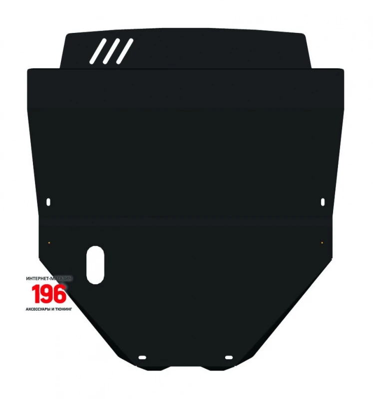 Защита картера и КПП для Toyota Camry III (XV10) Черный Alfeco ALF2438ST