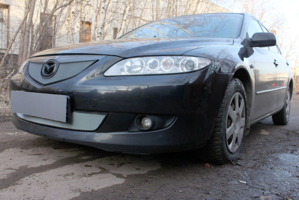 Комплект сеток chrome верх и низ для Mazda 6 I (GG)