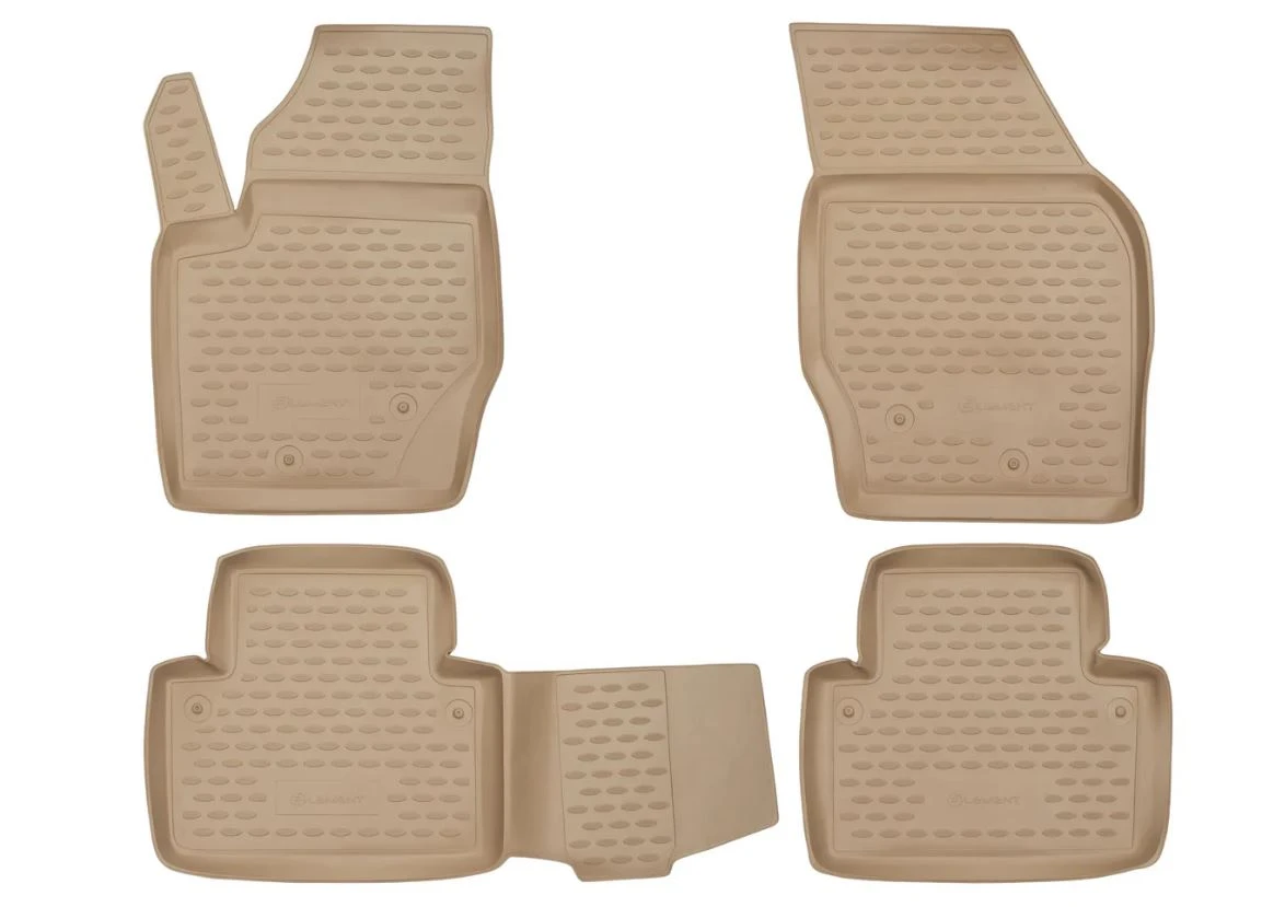 Коврики 3D в салон полиуретан 4 шт для Volvo XC90 I Черный Element