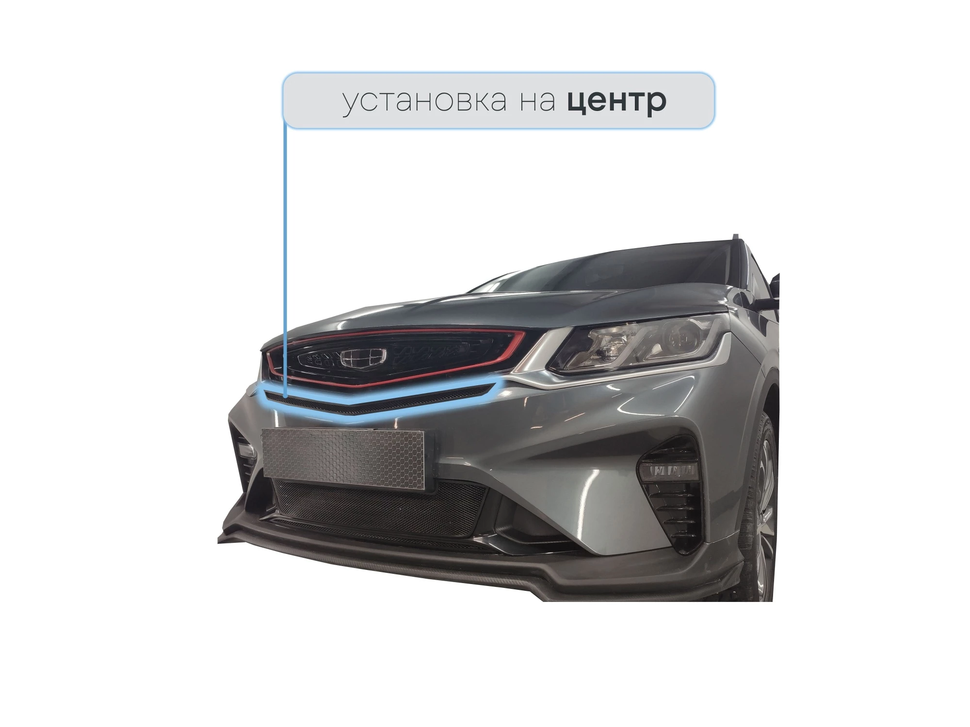Защитная сетка радиатора центр для Geely Coolray I