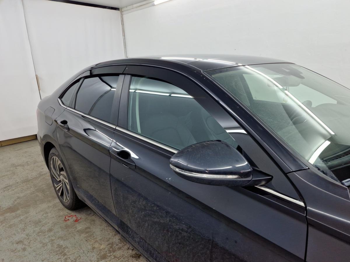 Дефлекторы окон 2D 6 шт. под наклоном для Volkswagen Jetta VII Рестайлинг