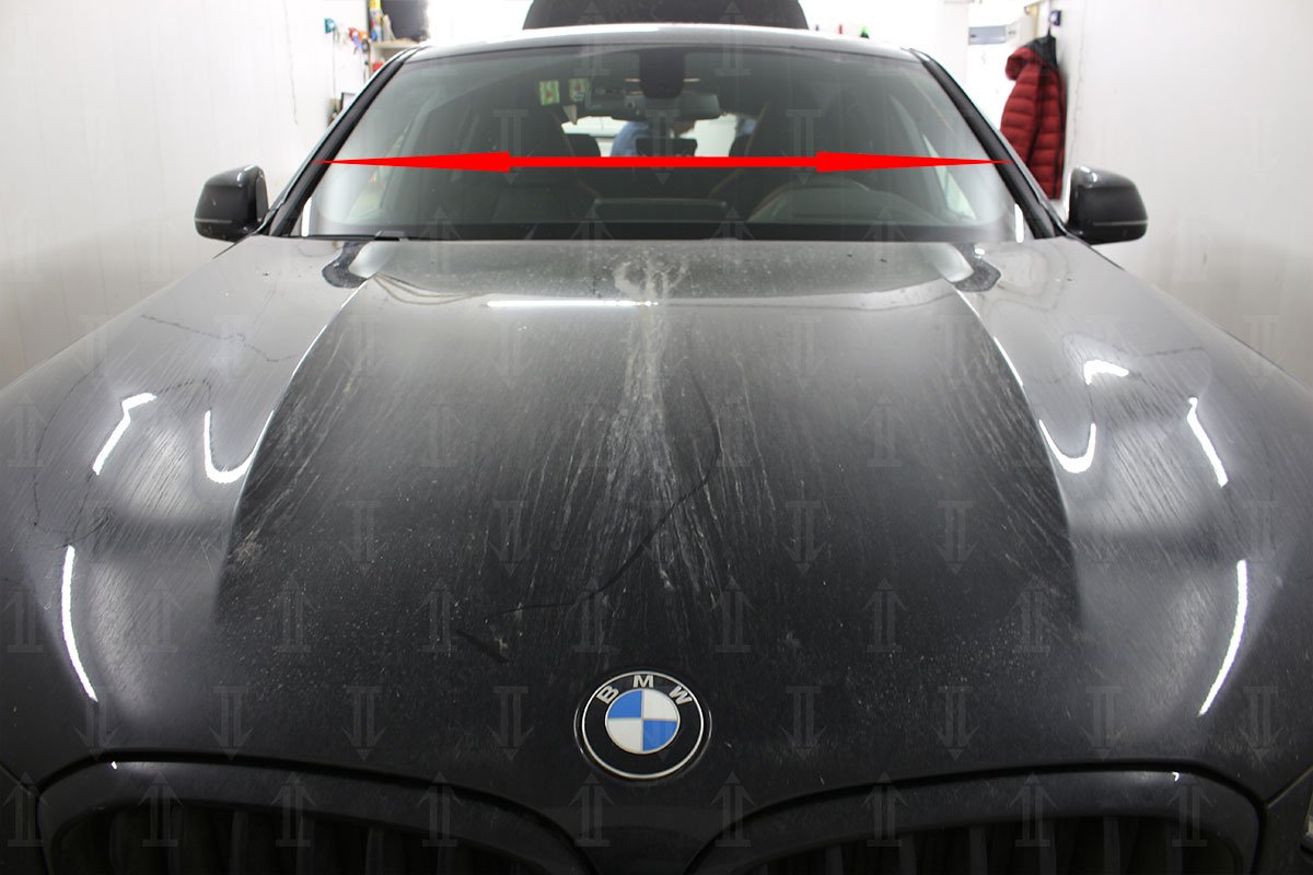 Дефлектор (водосток) лобового стекла (под уплотнитель) для BMW X4 II (G02)