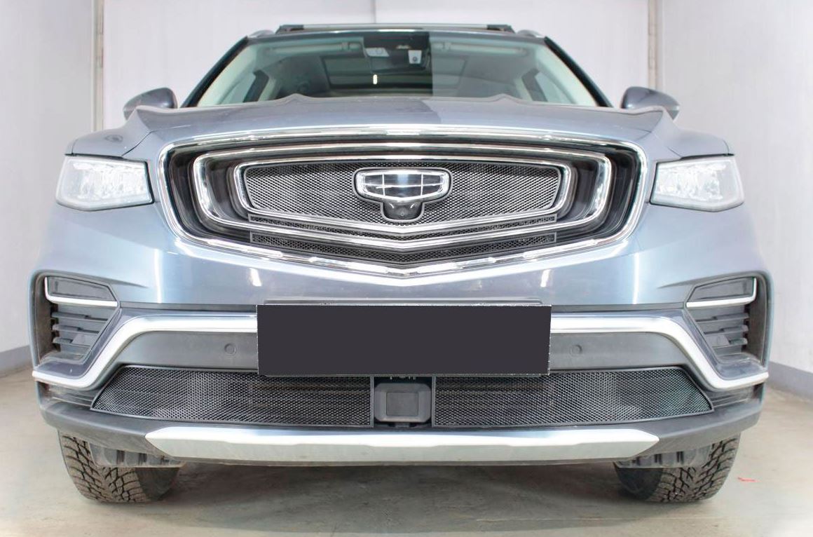 Защитная сетка радиатора верх 3 части для Geely Atlas Pro