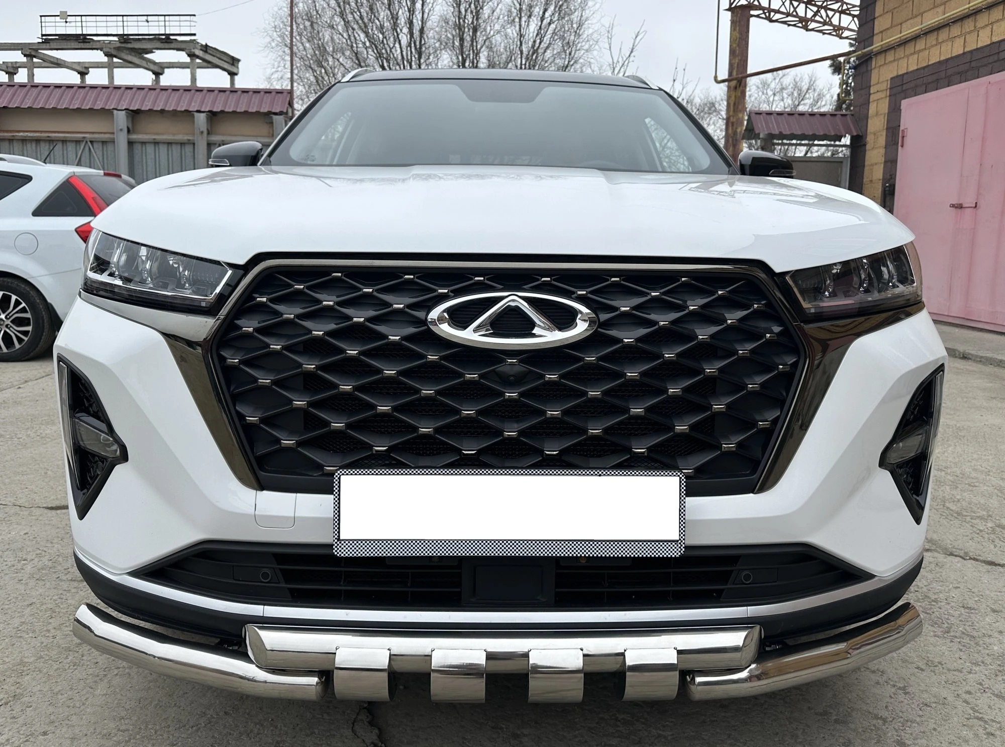 Защита переднего бампера G d60/60 мм для Chery Tiggo 7 Pro Max  Юко CTGPM.7.22.05