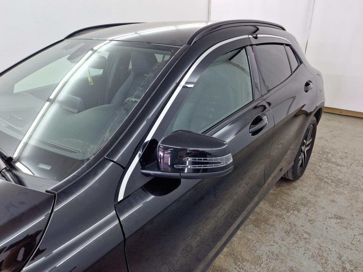 Дефлекторы окон 2D с хром накладками под наклоном 4 шт. для Mercedes-Benz GLA I (X156) Рестайлинг