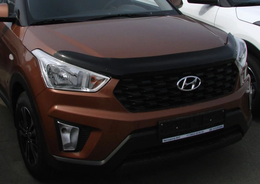 Дефлектор капота темный для Hyundai Creta I Рестайлинг