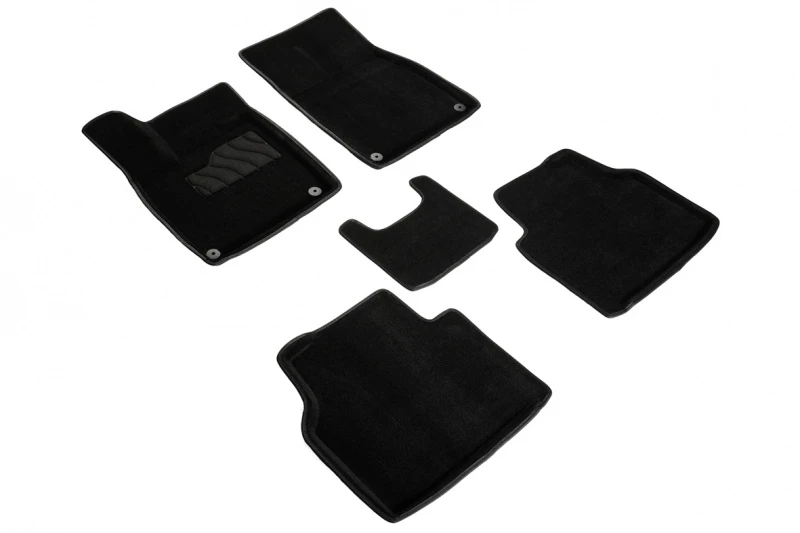 Коврики 3D ВОРС в салон для Volkswagen ID.4 I Черный Seintex 99126