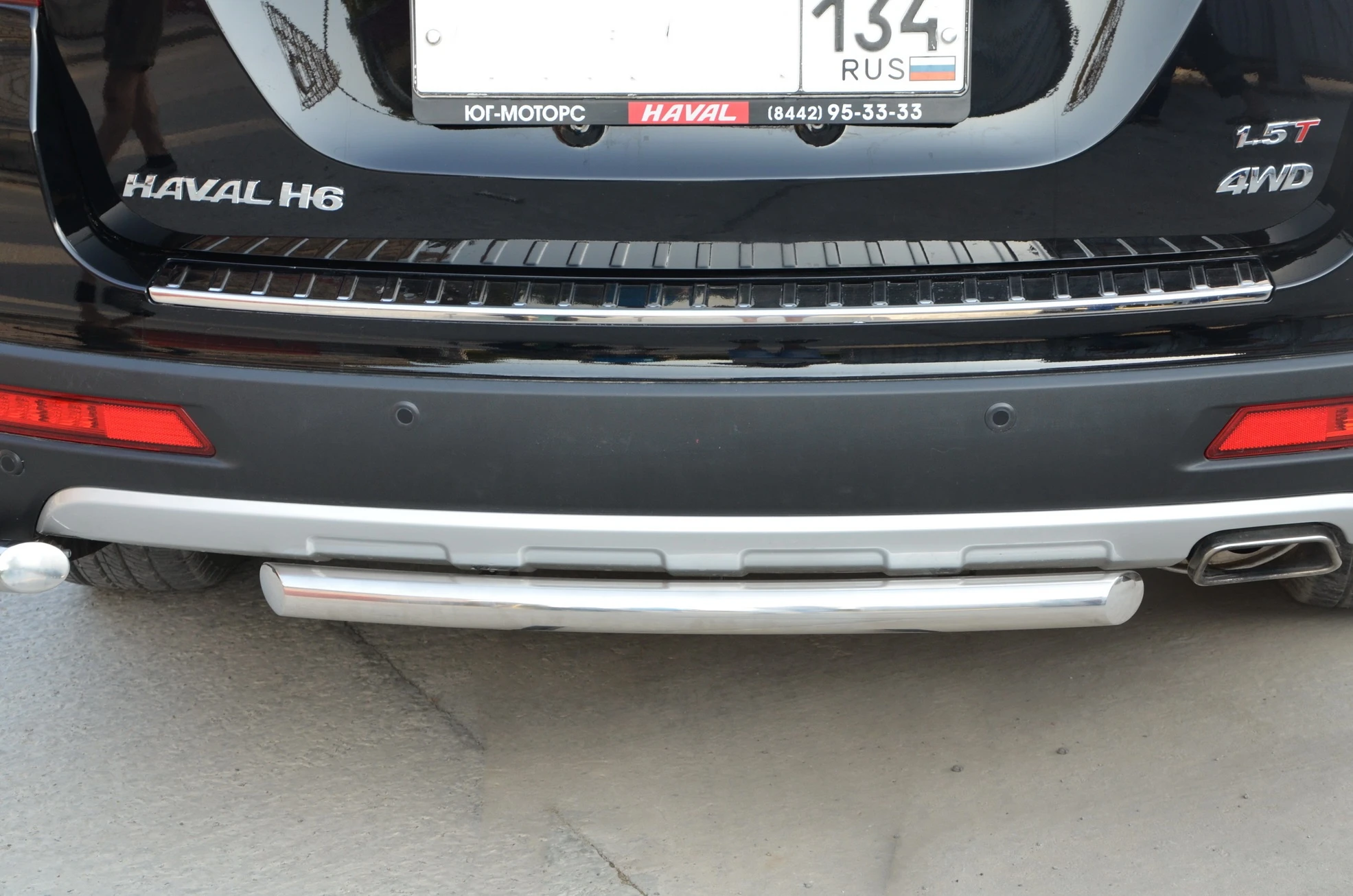 Защита заднего бампера d53 мм для Haval H6  Юко GWH6.17.11