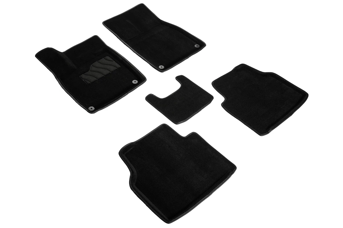 Коврики 3D ВОРС в салон для Volkswagen ID.4 I Черный