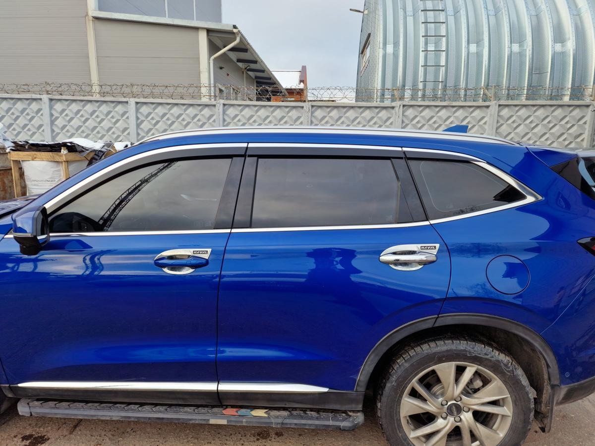 Дефлекторы окон 2D с хром накладками 6 шт. для Haval H6 II