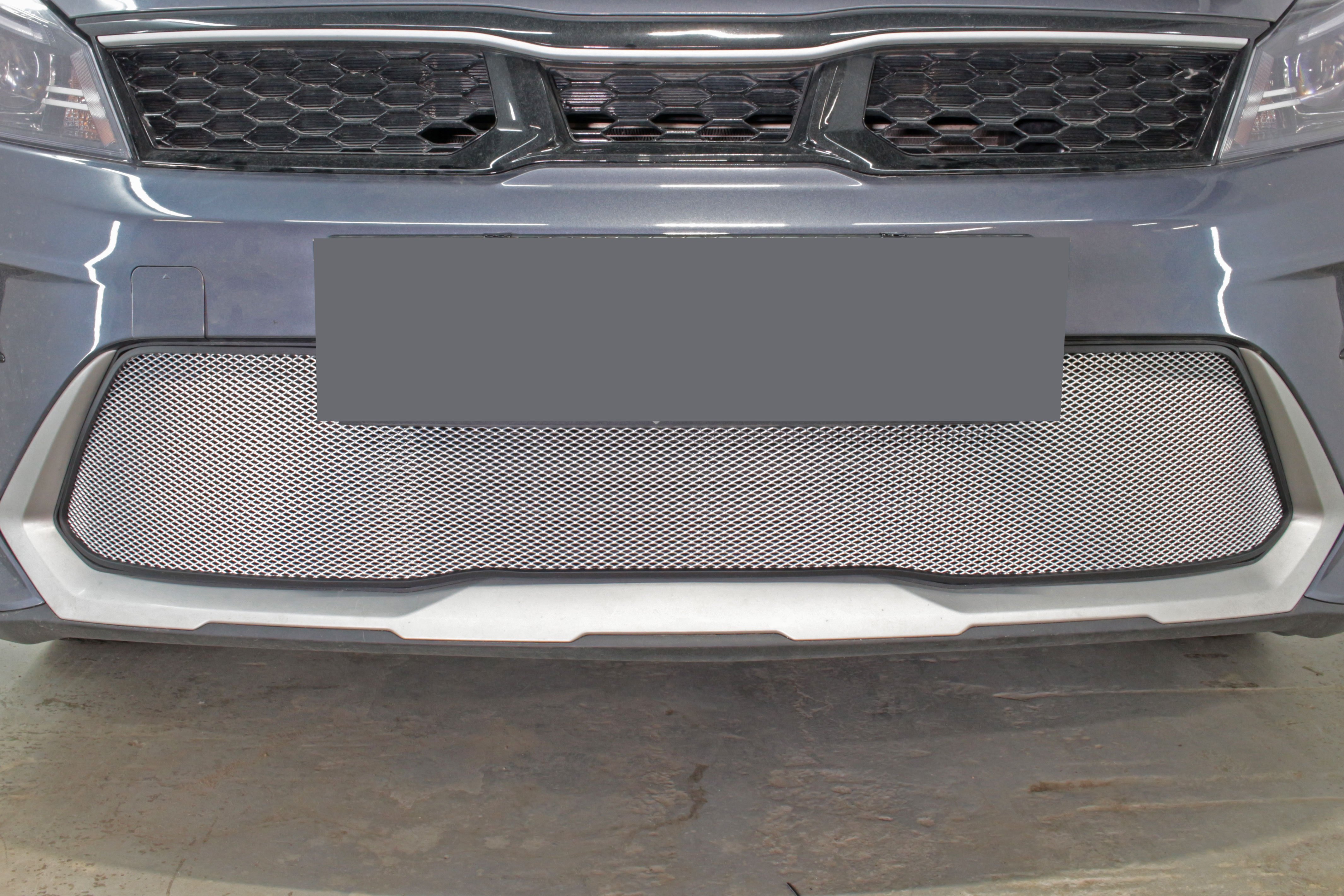 Защитная сетка радиатора низ для Kia Rio X (X-Line) I Рестайлинг