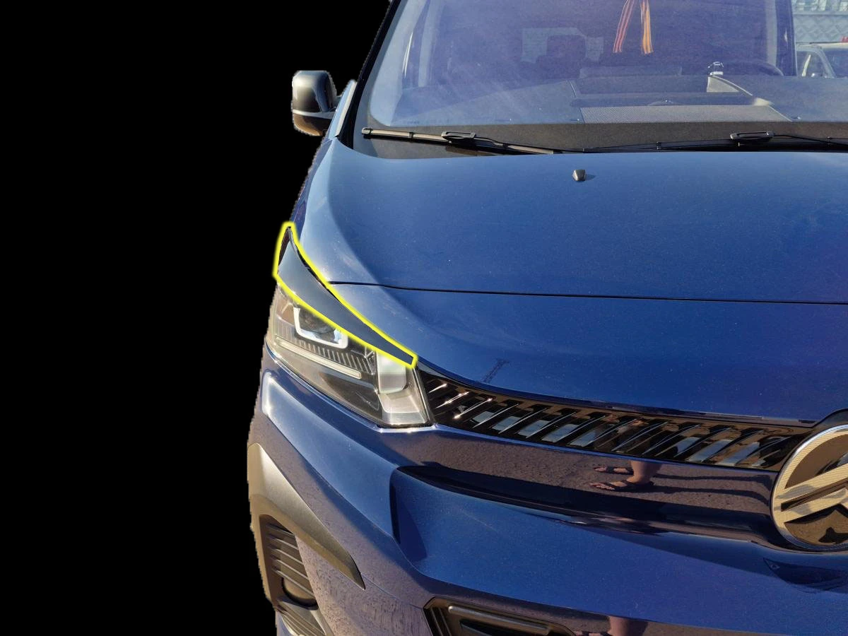 Накладки на фары для Citroen SpaceTourer I Рестайлинг