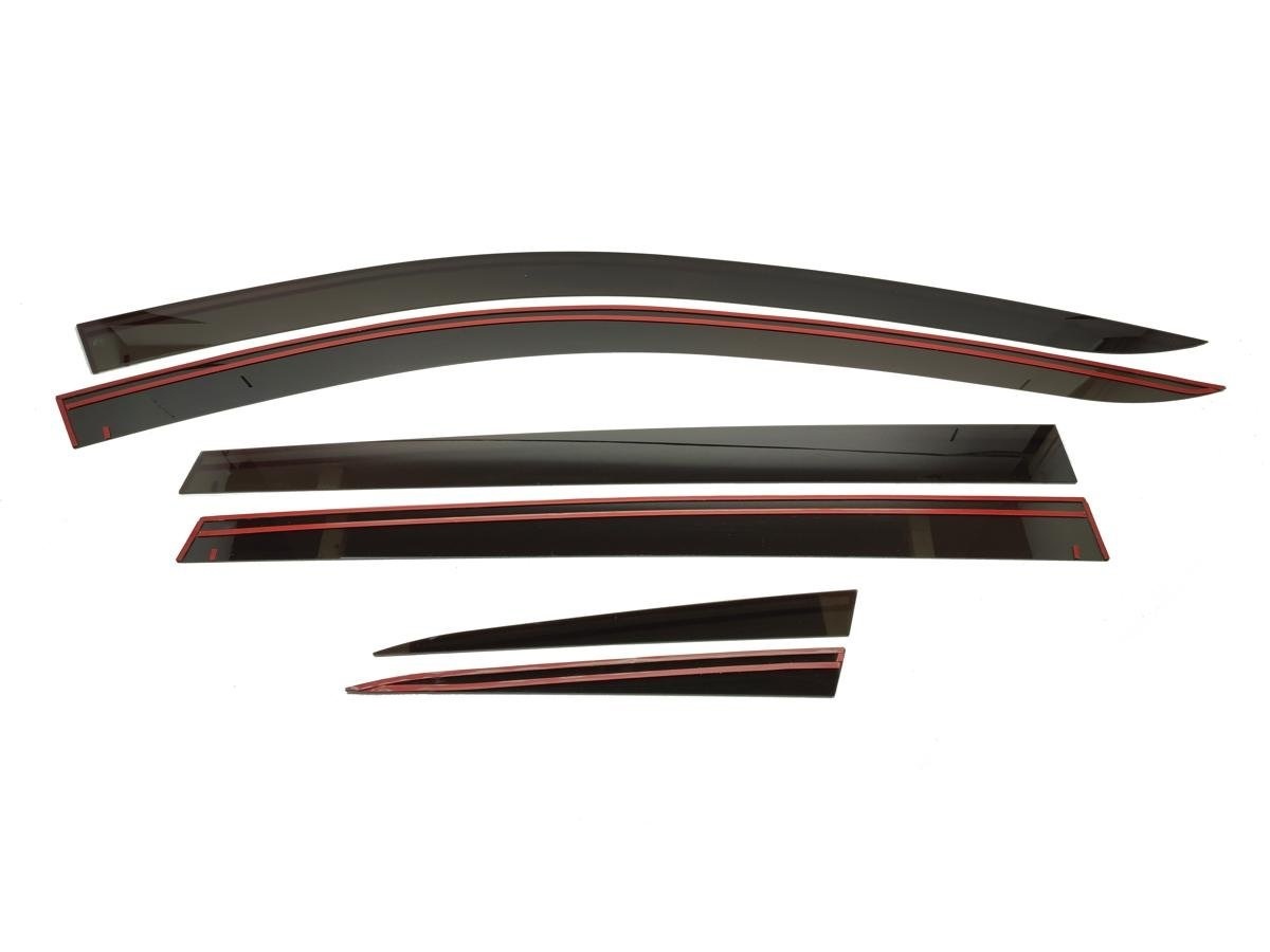 Дефлекторы окон 2D 6 шт (удлиненные) для EXEED TXL I