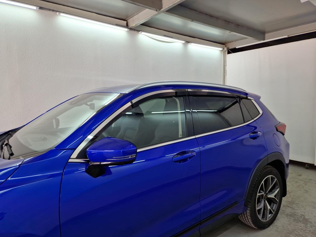 Дефлекторы окон с хром накладками 2D 6 шт для EXEED LX