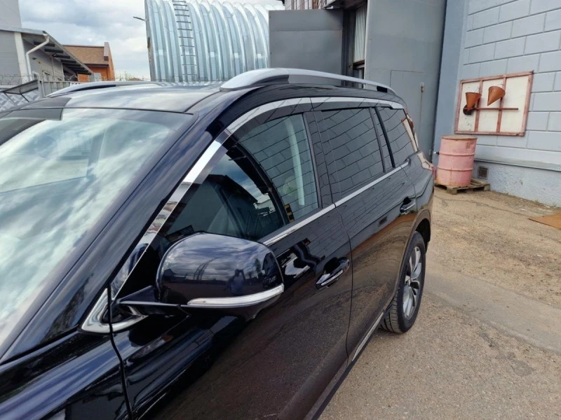 Дефлекторы окон с хром накладками 2D 6 шт для GAC GS8 I Хром Стрелка 11 2D103-6C.S11