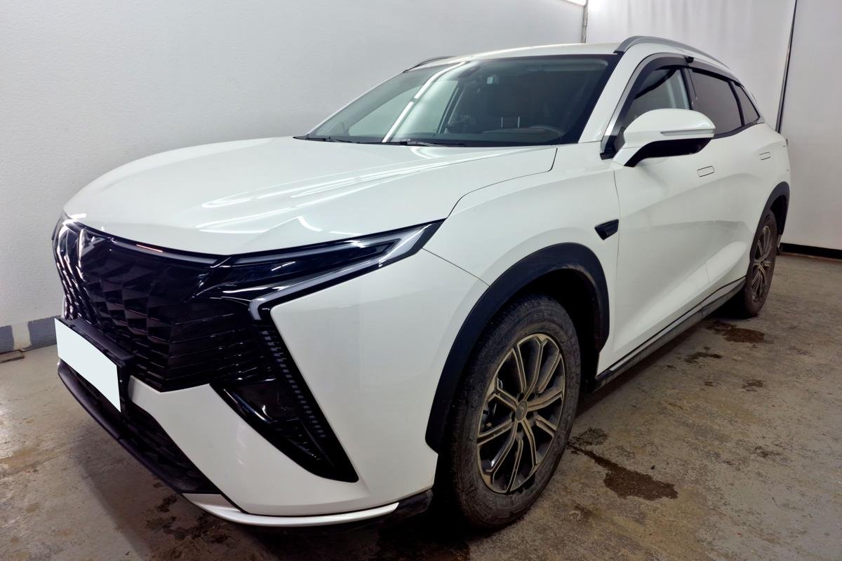 Дефлекторы окон 2D с хром накладками 6 шт. для Kaiyi X7 Kunlun I