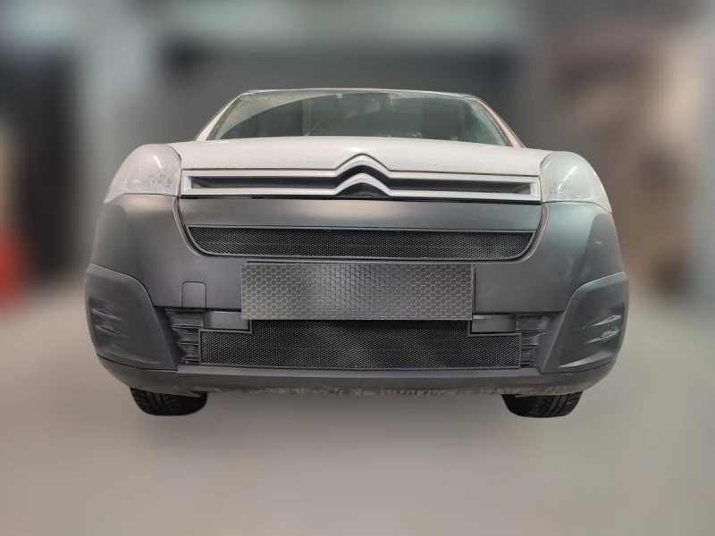 Комплект сеток black верх и низ для Citroen Berlingo II Рестайлинг 2 Черный Стрелка 11 CB15.top.black-CB15.bot.black