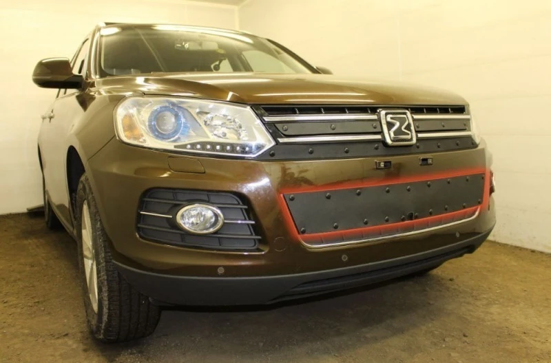 Зимняя заглушка радиатора к съемной сетке низ для Zotye T600 I Черный Стрелка 11 ZT600.bot