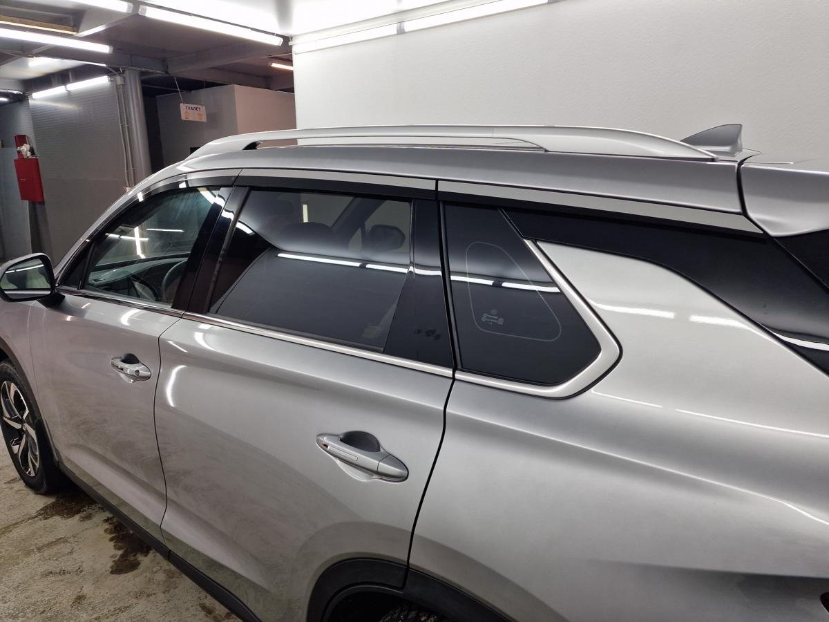 Дефлекторы окон с хром накладками 2D 6 шт для GAC GS5 I