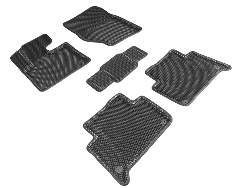 Коврики 3D EVA "РОМБ" для салона для Audi Q7 I (4L) Черный Seintex 95269