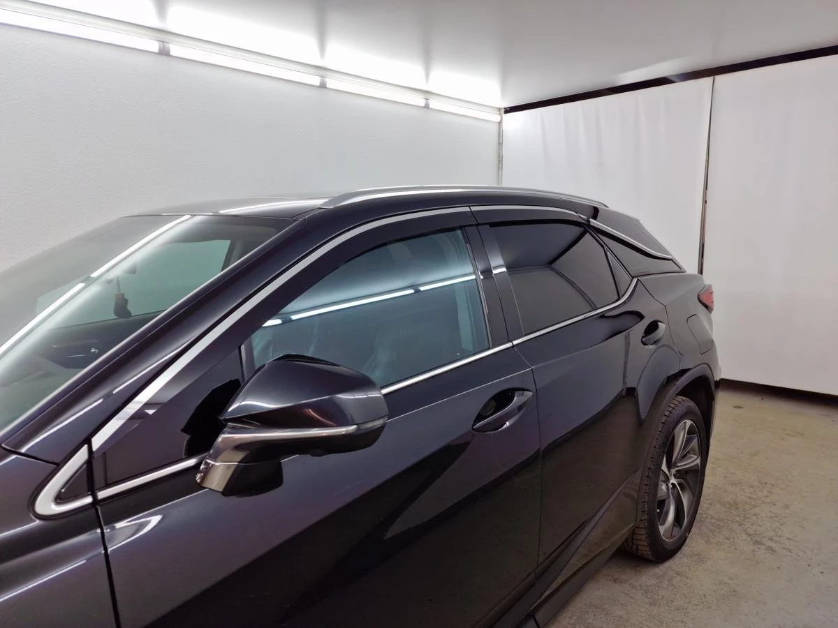 Дефлекторы окон с хром накладками 2D 6 шт для Lexus RX IV