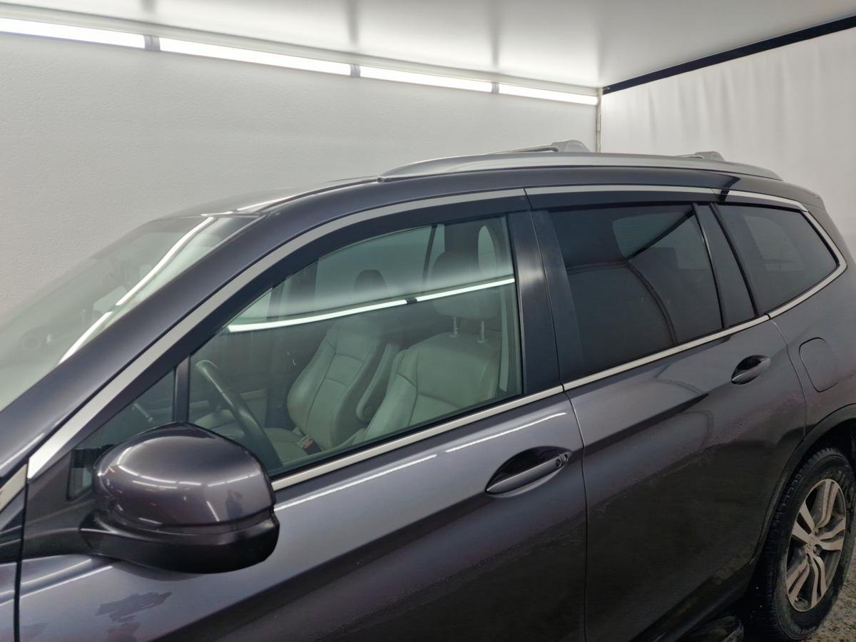 Дефлекторы окон с хром накладками 2D 6 шт для Honda Pilot III