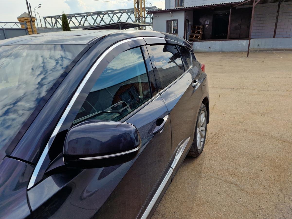 Дефлекторы окон 2D с хром накладками 6 шт. для Acura RDX III