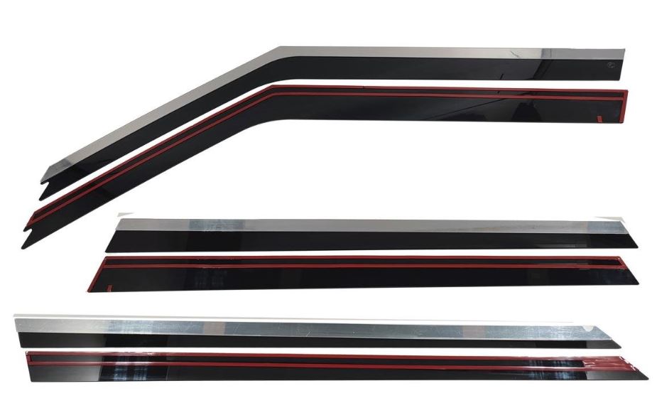 Дефлекторы окон с хром накладками 2D 6 шт для Land Rover Range Rover Sport II