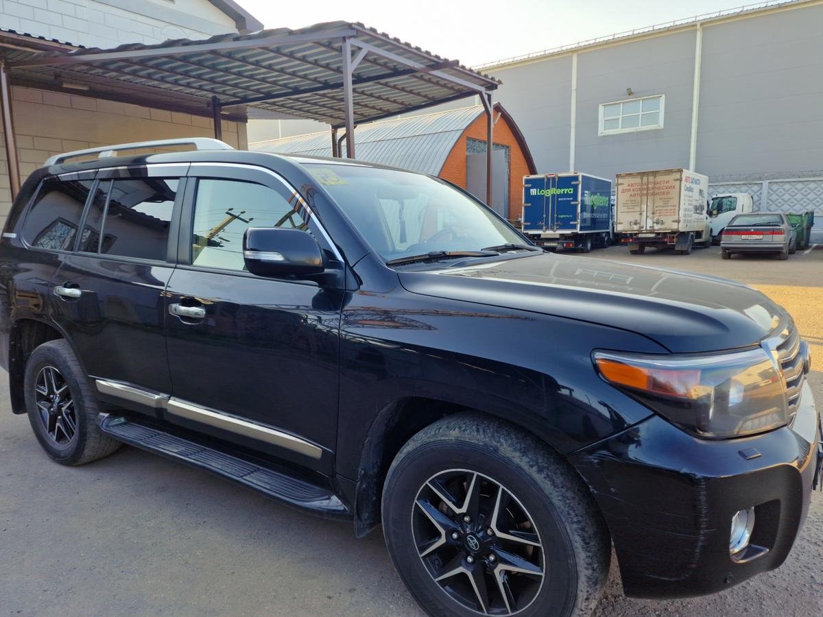 Дефлекторы окон 2D с хром накладками 6 шт. для Toyota Land Cruiser 200 Series Рестайлинг 2