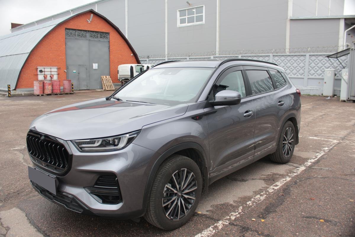 Дефлекторы окон 2D 6 шт. под наклоном для Chery Tiggo 8 Pro Max I Рестайлинг