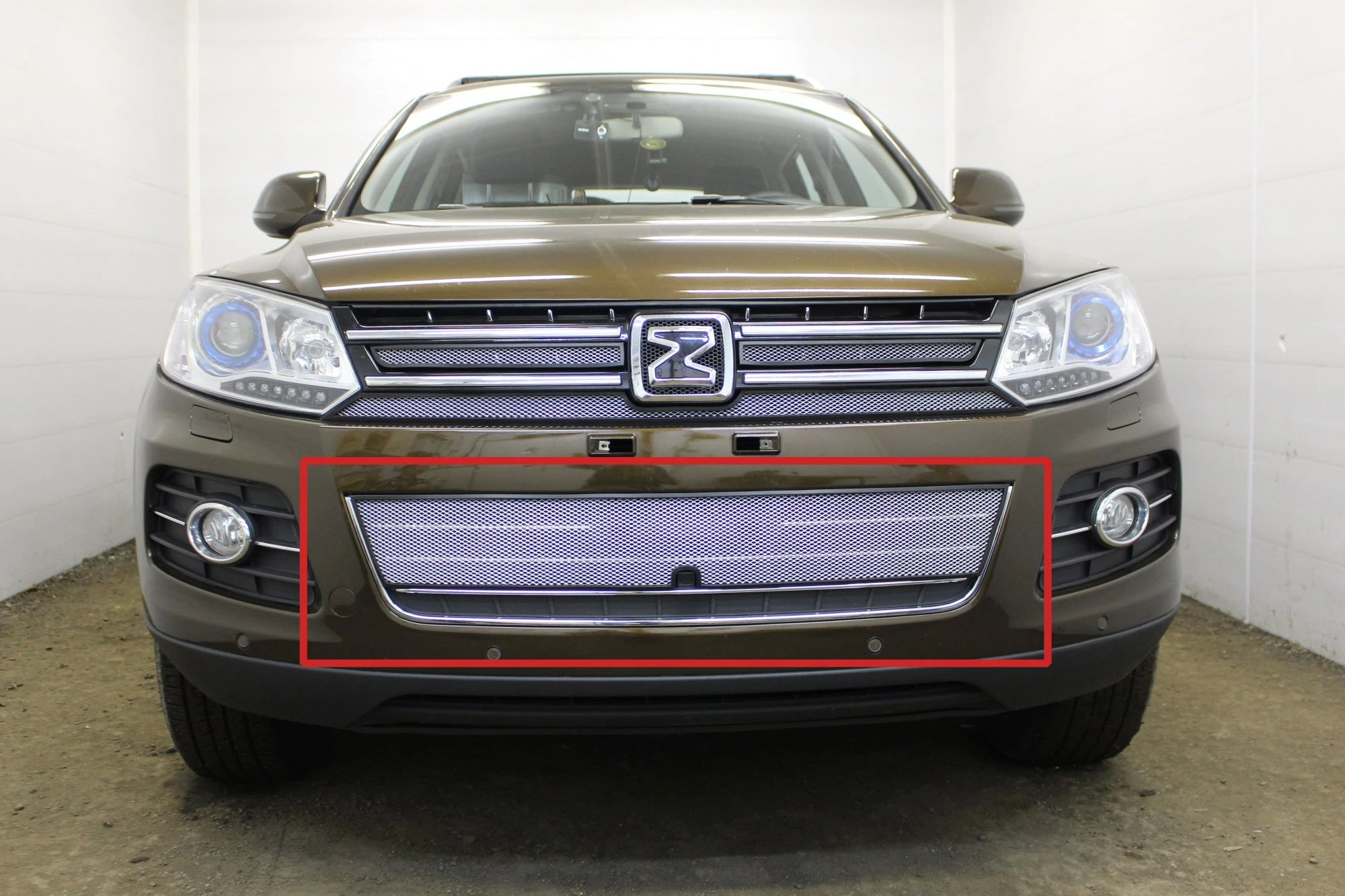 Защитная сетка радиатора низ для Zotye T600 I