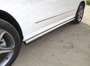 Пороги труба 60,3 мм для Mercedes-Benz GLK-Класс I (X204) Рестайлинг