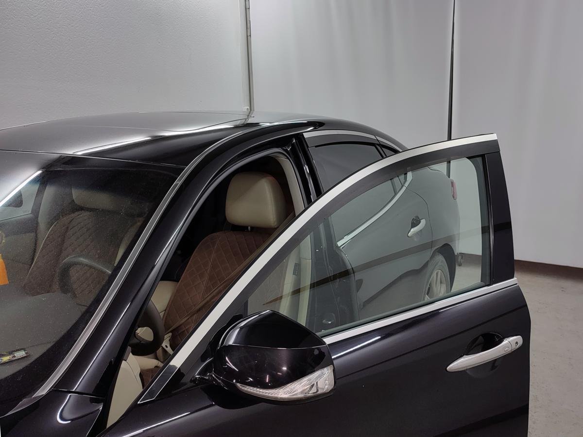 Дефлекторы окон с хром накладками 2D 6 шт для Infiniti Q70 I Рестайлинг