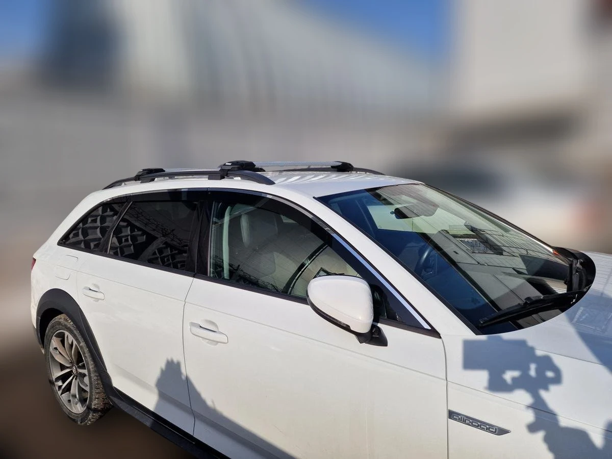 Дефлекторы окон 2D с хром накладками 6 шт. для Audi A4 allroad V (B9) Рестайлинг Хром Стрелка 11 2D447-6C.S11