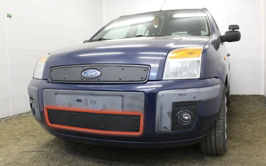 Зимняя заглушка радиатора к съемной сетке низ для Ford Fusion I Рестайлинг