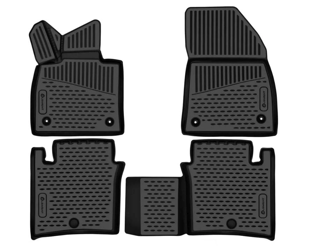 Коврики 3D в салон полиуретан 5 шт для EXEED VX I Рестайлинг Черный Element ELEMENT3DAN0669210k