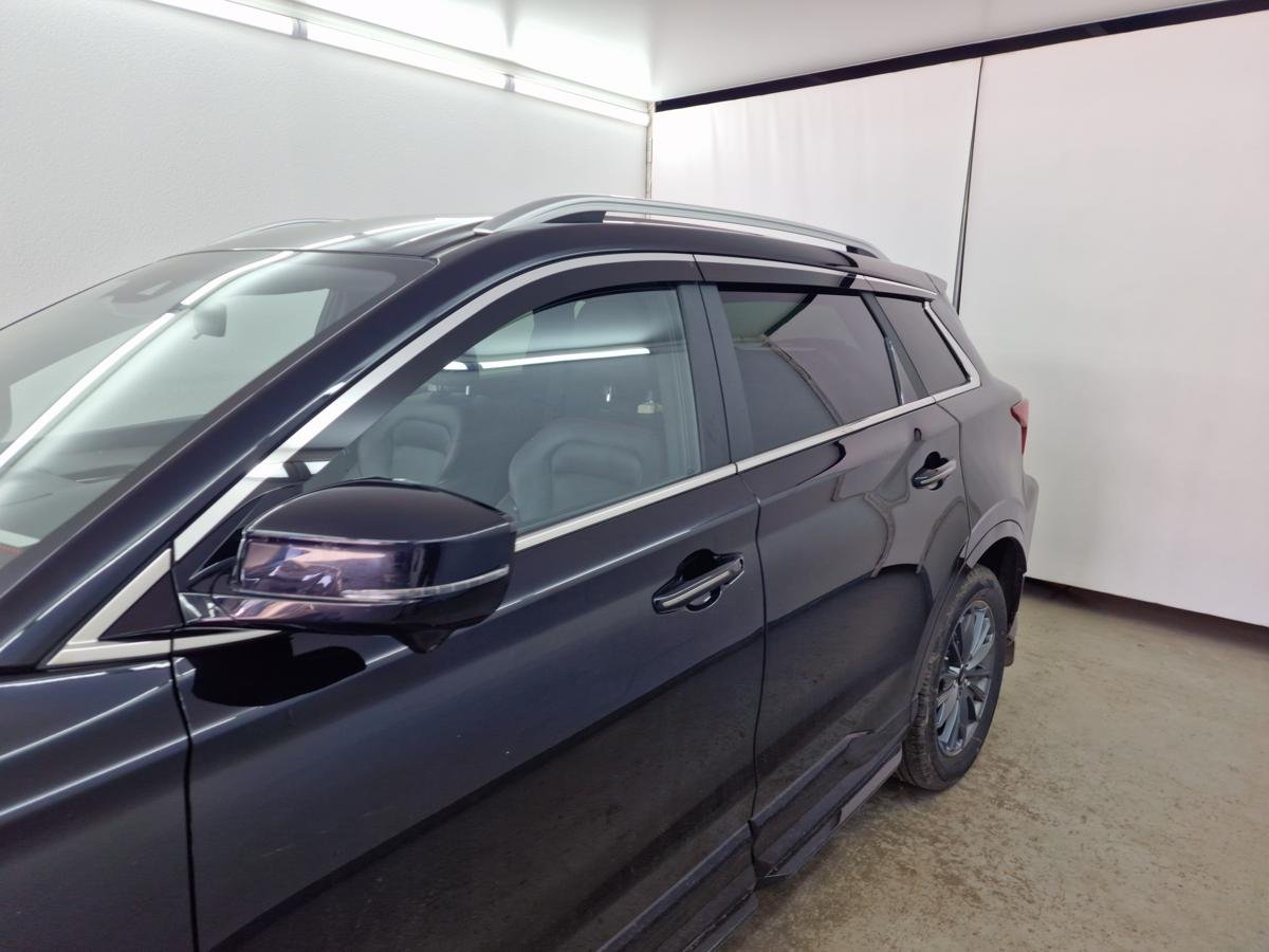 Дефлекторы окон 2D с хром накладками 6 шт. для SWM G01