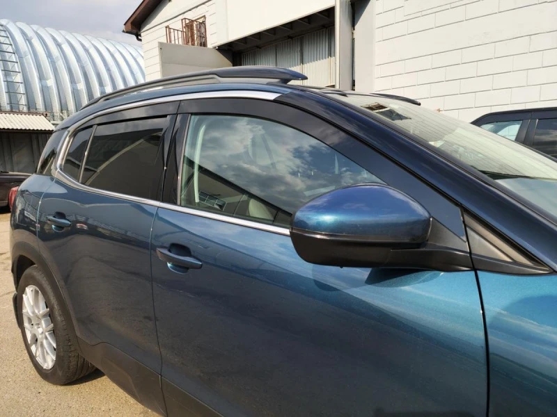 Дефлекторы окон 2D 4 шт для Citroen C5 Aircross I Рестайлинг Черные Стрелка 11 2D097-4.S11