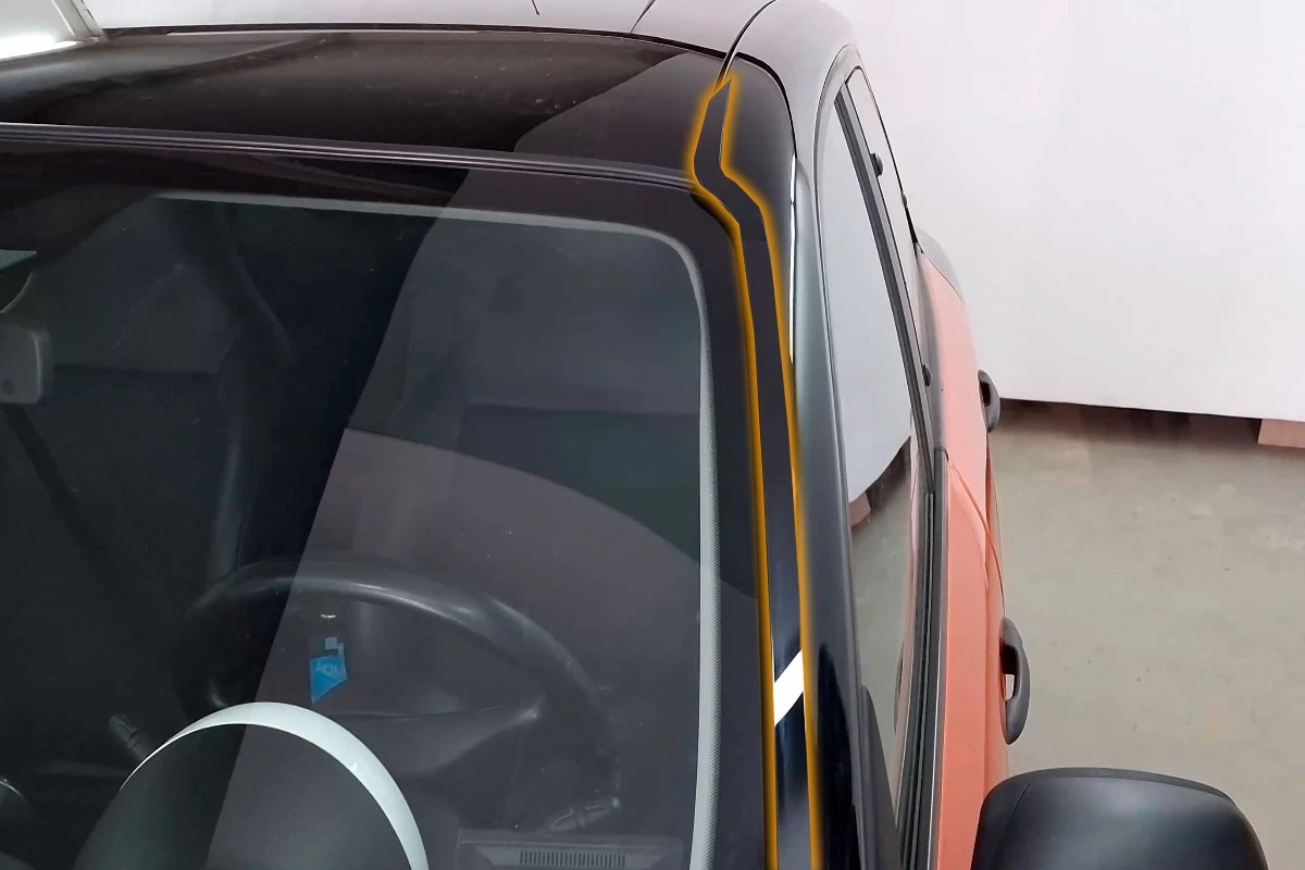 Водосток лобового стекла Премиум для Smart Forfour II