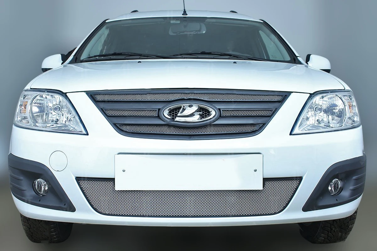 Комплект сеток chrome верх 2 части и низ для LADA (ВАЗ) Largus I