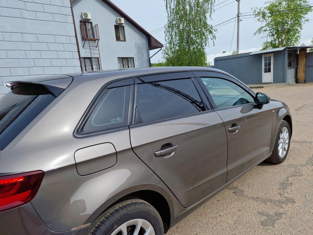 Дефлекторы окон 2D 6 шт (для кузова хэтчбек) для Audi A3 III (8V)