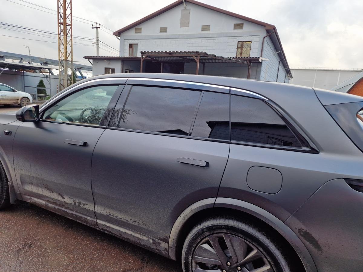 Дефлекторы окон 2D с хром накладками 6 шт. для LiXiang L7