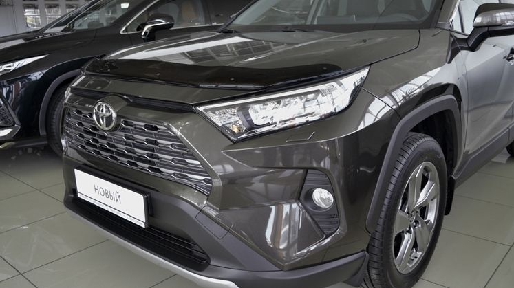 Дефлектор капота темный для Toyota RAV4 V (XA50)