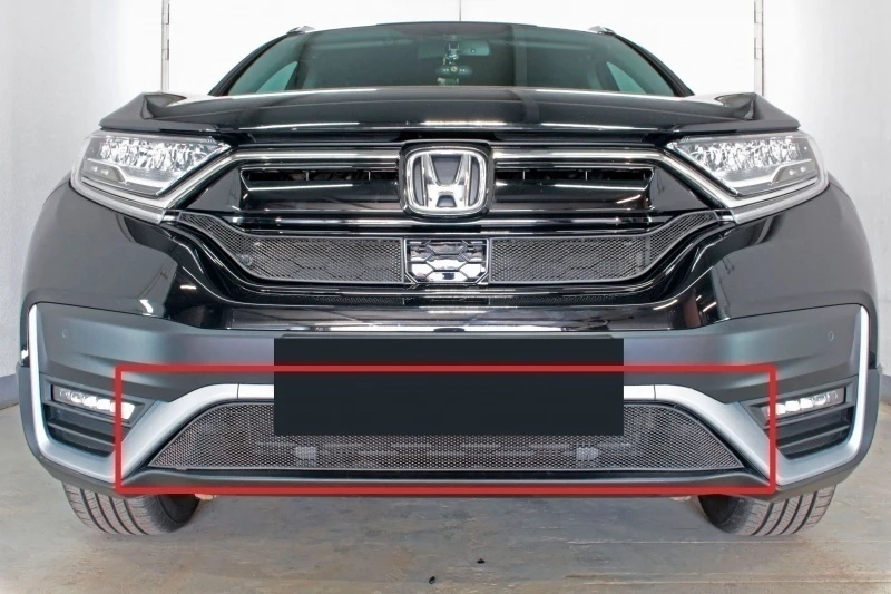 Защитная сетка радиатора низ для Honda CR-V V Рестайлинг Черный Стрелка 11 HCRV19.bot.black