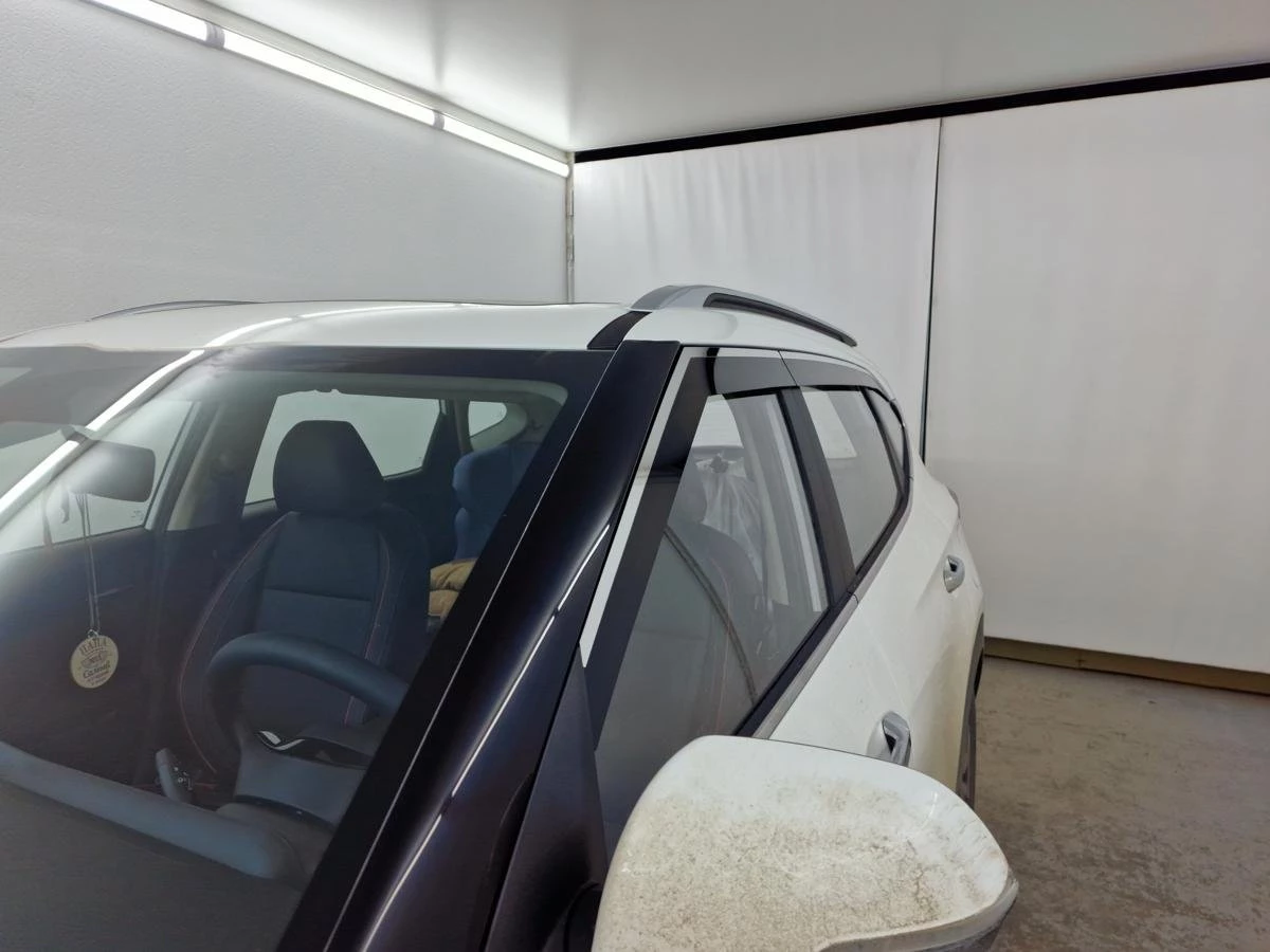 Дефлекторы окон 2D с хром накладками 6 шт. для Kia Seltos I Рестайлинг