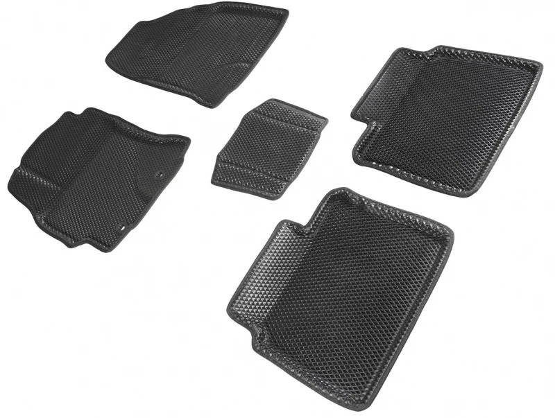Коврики 3D EVA "РОМБ" для салона для Toyota Corolla XI (E160, E170, Е180) Черный Seintex 95237