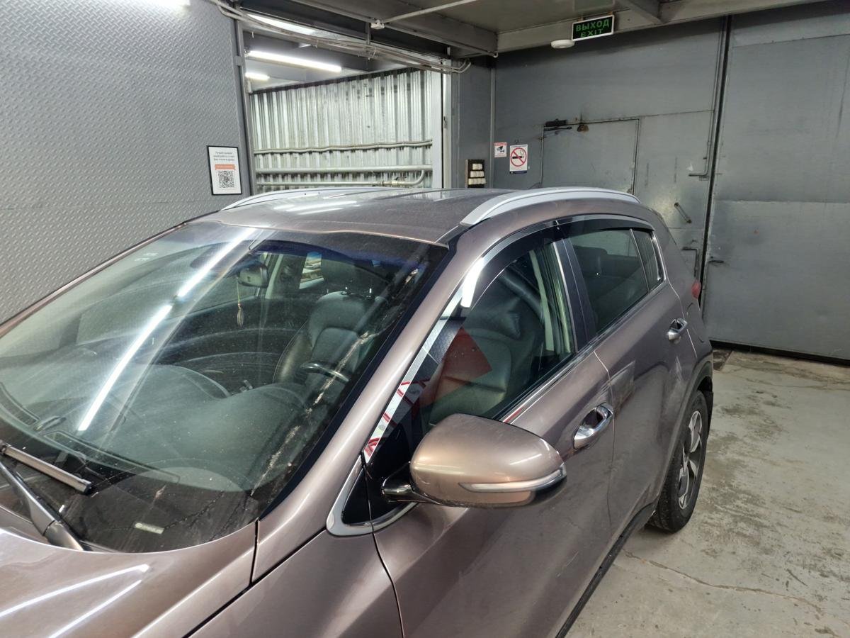 Водосток лобового стекла Премиум для Kia Sportage IV Рестайлинг