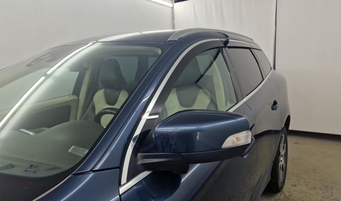 Дефлекторы окон с хром накладками 2D 6 шт для Volvo XC60 I