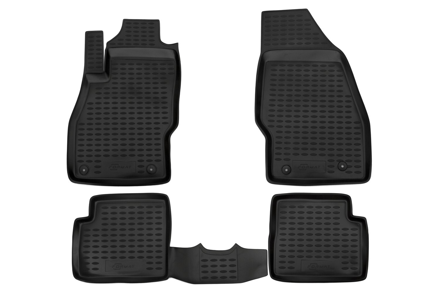 Коврики в салон полиуретан 4шт для Jeep Compass I Рестайлинг